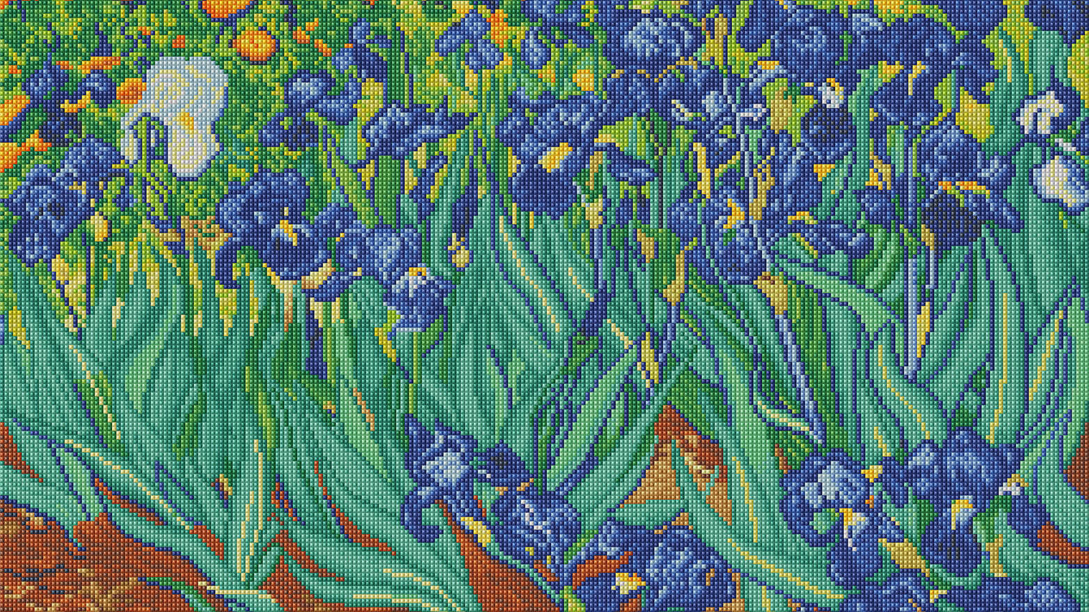 Les Irises Diamond Painting Guide (Van Gogh)