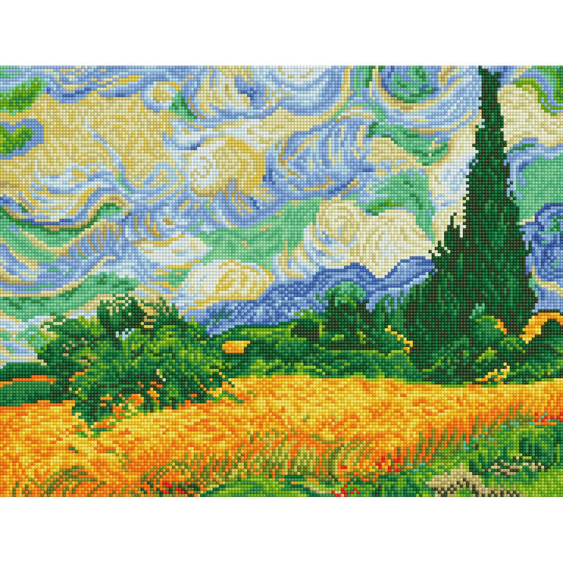 Wheat Fields Diamond Painting Guide (Van Gogh)