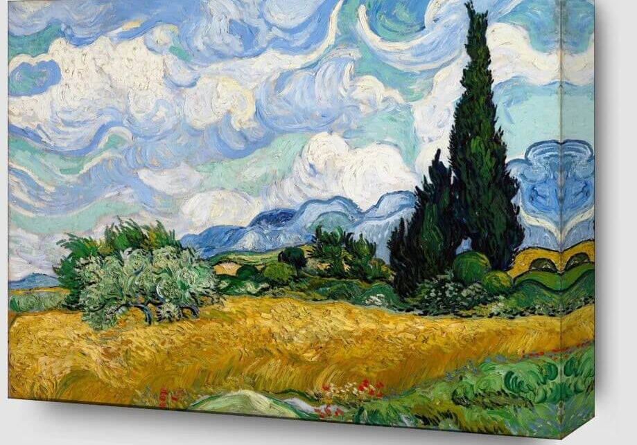 Cypresses & Mulberry Tree Diamond Painting Guide (Van Gogh)