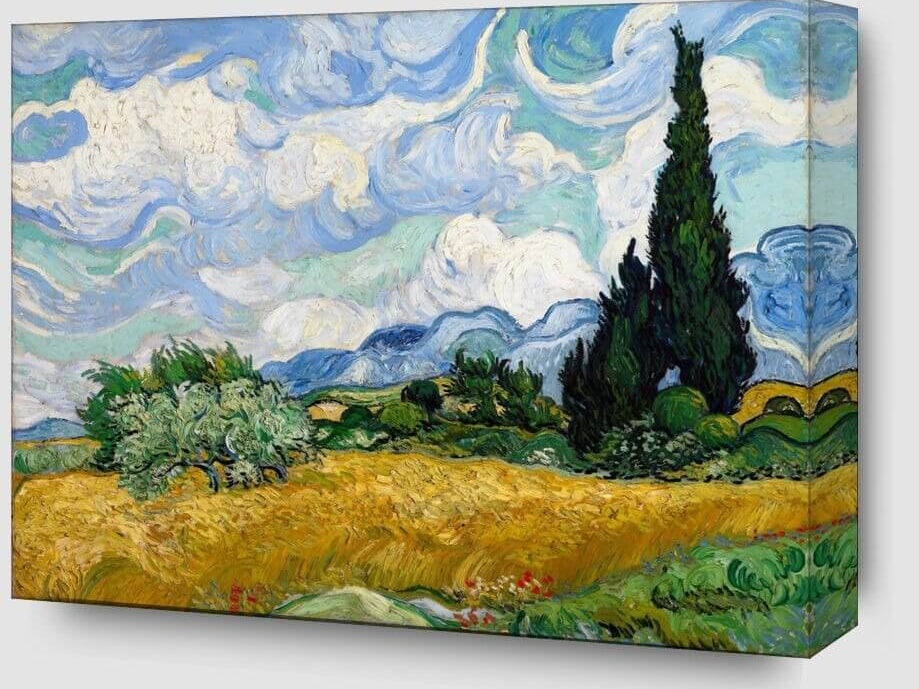 Cypresses & Mulberry Tree Diamond Painting Guide (Van Gogh)