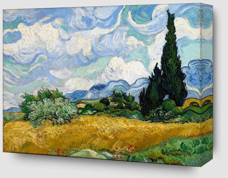 Cypresses & Mulberry Tree Diamond Painting Guide (Van Gogh)