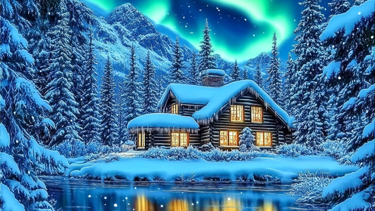 Winter Landscape Diamond Painting | Bright & Sparkling Snow Scenes – DYC