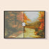 Before and after comparison – Autumn Path Diamond Art Kit Golden Fall Scene | DYC