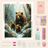 Complete diamond painting kit – Bear Family with tools by DYC