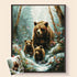 Bear Family diamond painting kit – DIY art by DYC