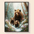 Finished Bear Family diamond painting kit result – DYC