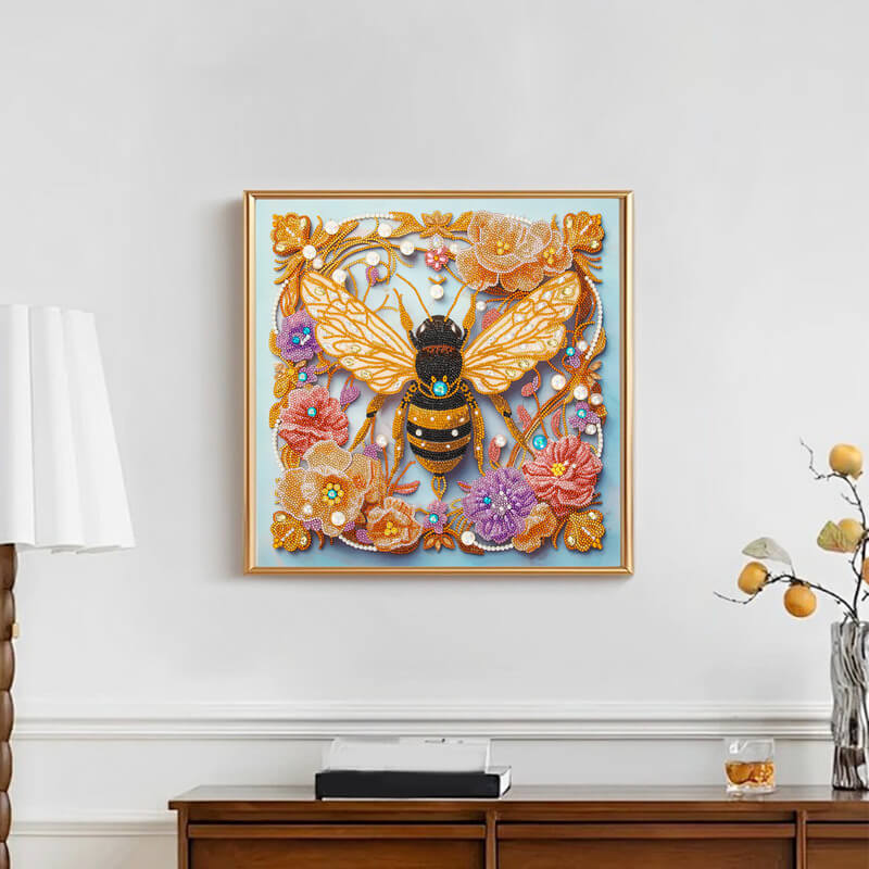 Bee diamond painting wall décor for home – DYC
