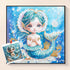 Blue Fairy Tale diamond painting kit – Mermaid fantasy art by DYC