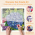 DIY process – Blue Hydrangea Bloom Diamond Art Flowers Kit step by step | DYC