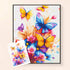 Butterflies Fly diamond painting kit with colorful butterflies and flowers