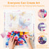 Step by step diamond art process of Butterflies Fly butterfly painting