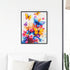 Butterflies Fly butterfly diamond painting framed as wall décor in living room