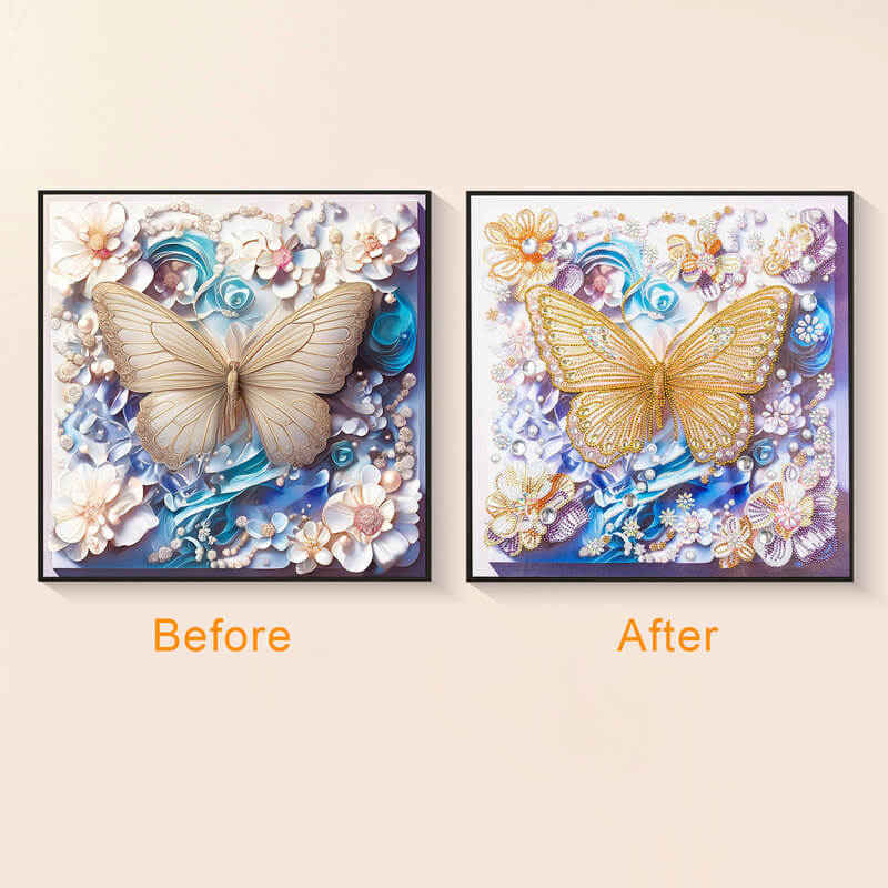 Butterfly diamond art details in fantasy style – DYC