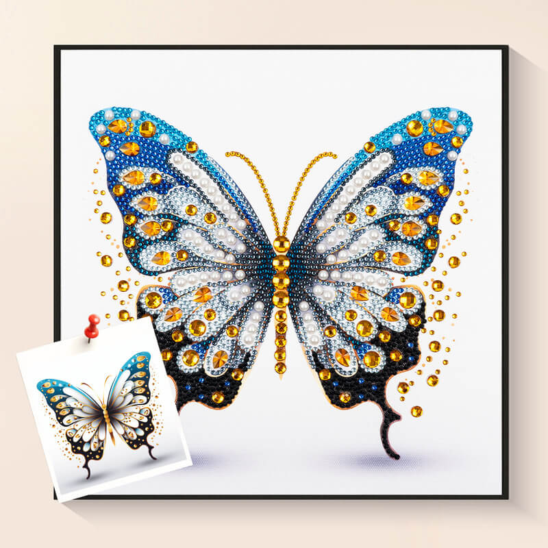 Butterfly diamond painting kit with fantasy wings art – DYC