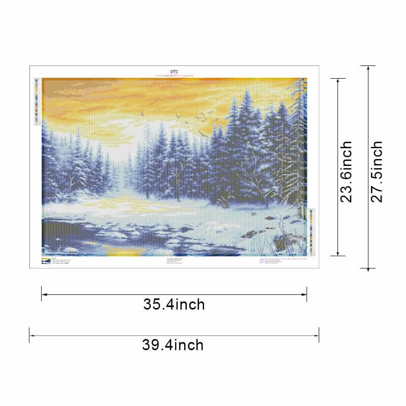 Chasing Winter Light Diamond Painting Kit – Available size options | DYC