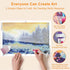 Step-by-step DIY process – Chasing Winter Light Winter Lake Diamond Painting Kit | DYC