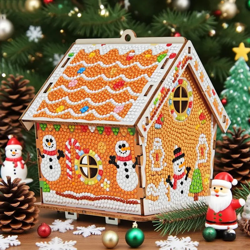 Diamond painting Christmas gingerbread house - DYC