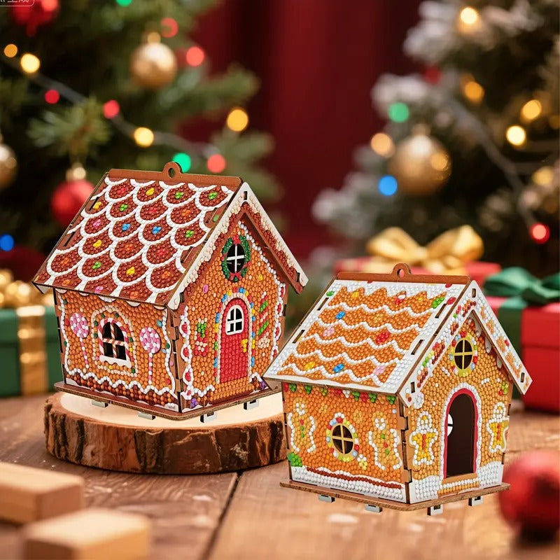 Diamond painting Christmas gingerbread house - DYC