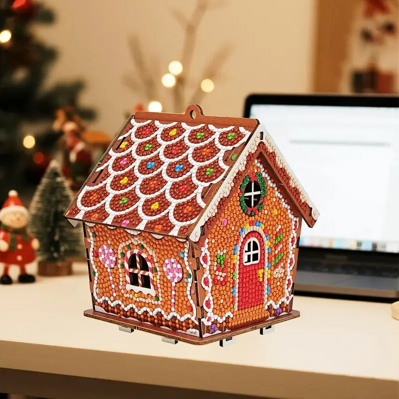Diamond painting Christmas gingerbread house - DYC