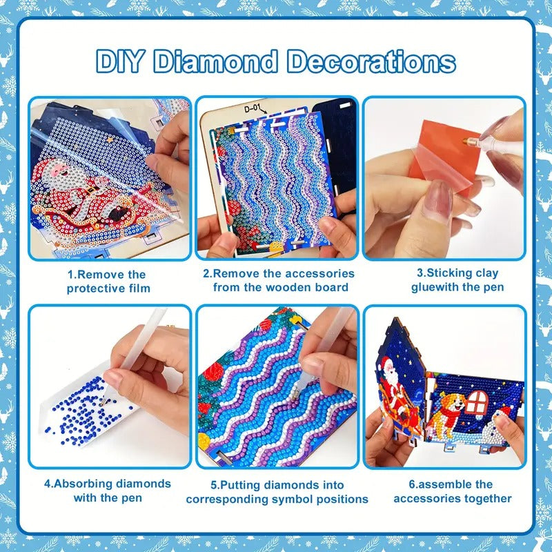 Diamond painting Christmas gingerbread house - DYC