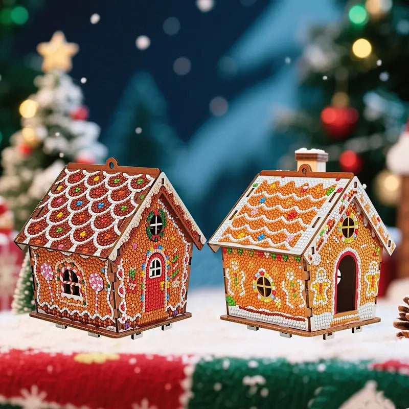 Diamond painting Christmas gingerbread house - DYC