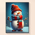 Christmas snowman painting reference diamond art kit DYC