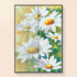 Before and after daisy diamond painting white flower art DYC