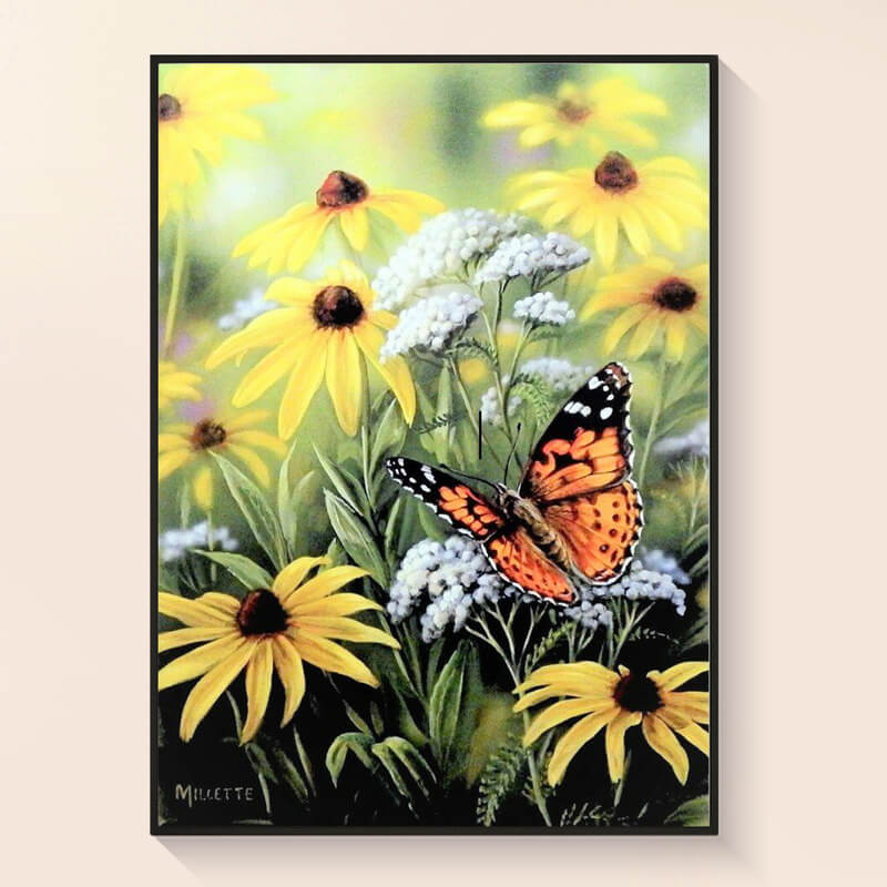 Finished Dancing butterfly diamond painting kit result – DYC