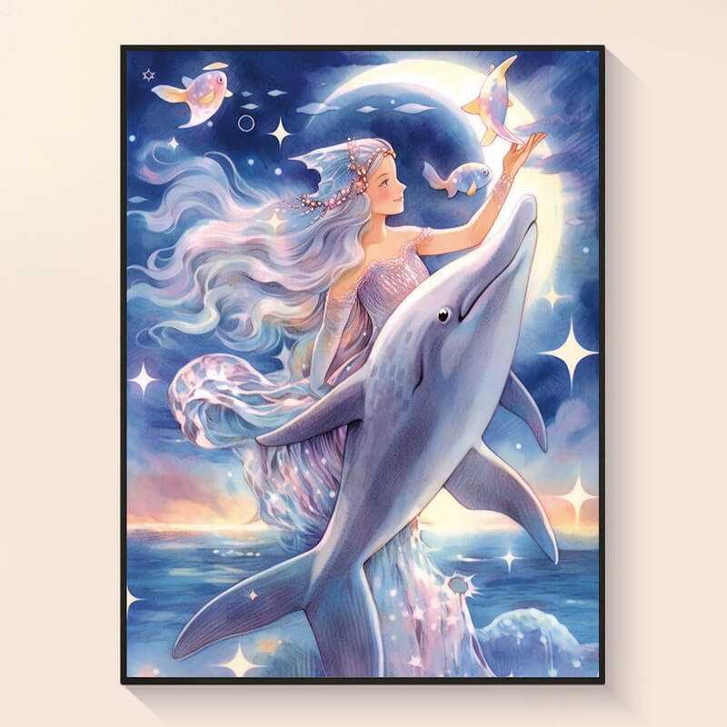 Original reference photo for The Daughter of the Sea diamond painting – DYC