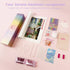 Diamond painting kit with tools and accessories – holiday street café scene design