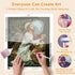 Step-by-step drilling process for Distant Place Jesus diamond painting – DYC