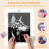 Step-by-step pearl placement process for Doberman pearl painting