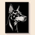 Doberman pearl painting kit – DIY art by DYC
