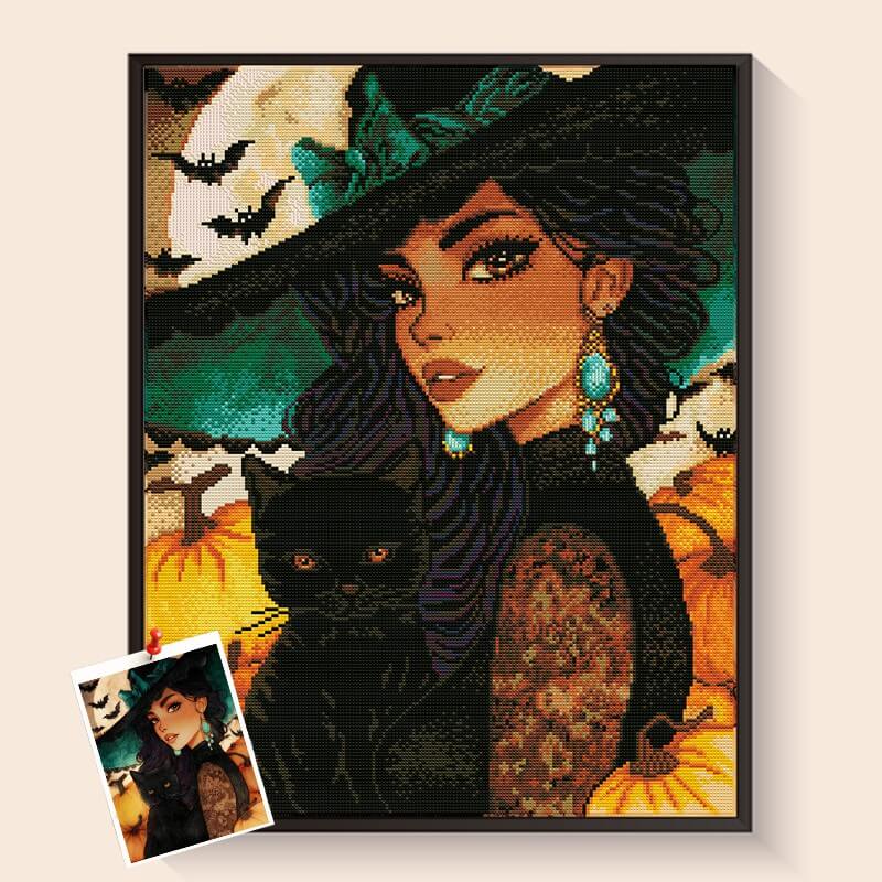 Enchanted Halloween Eve diamond painting kit – DIY art by DYC