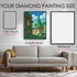 Diamond painting size guide – Fairy Tale Town whimsical village kit