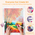 DIY fall landscape autumn trees diamond painting process DYC