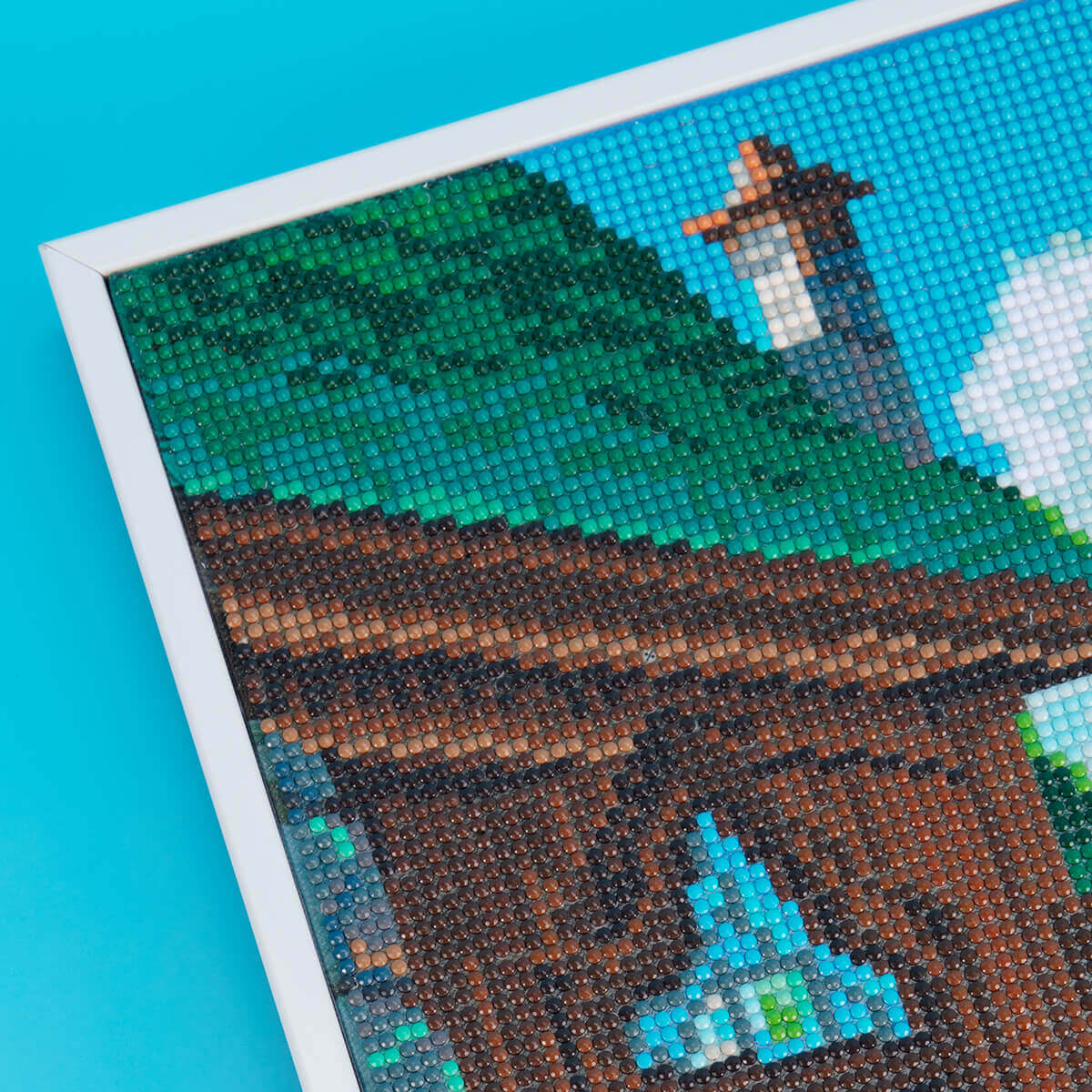 Finished Fairy Tale Town diamond painting kit result – DYC