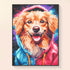 Finished Golden Retriever dog diamond painting for home décor DYC