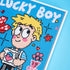 Finished Lucky Boy diamond art kit – cartoon sparkle design