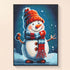 Finished snowman diamond painting for Christmas holiday décor DYC