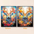 Original photo vs finished Forest deer spirit diamond art – DYC