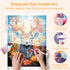 Step-by-step drilling process for Forest deer spirit diamond painting – DYC