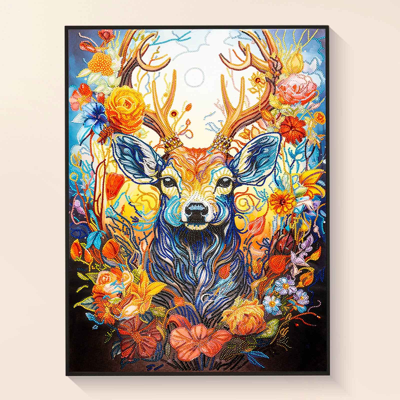 Finished Forest deer spirit diamond painting kit result – DYC