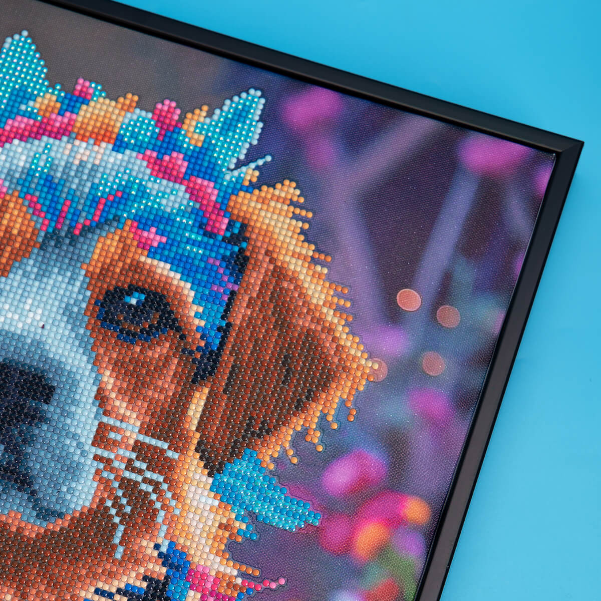 Finished Forever Companion dog diamond painting kit result – DYC