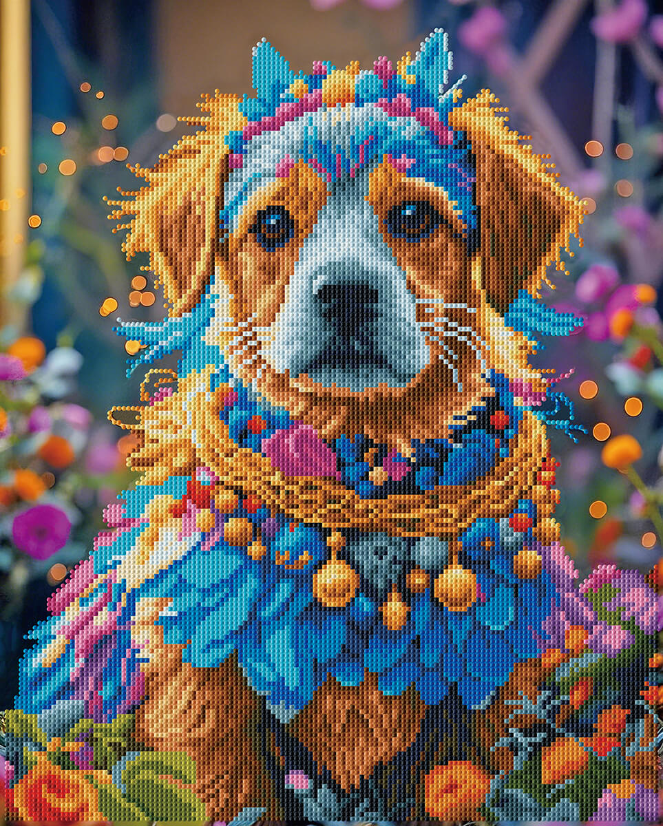 Original reference photo for Forever Companion custom dog diamond painting