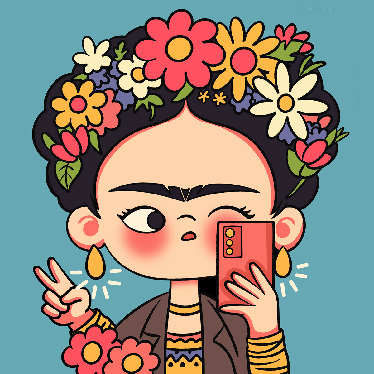 Frida's Selfie