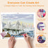 Step-by-step drilling process for Galloping Steed diamond painting – DYC