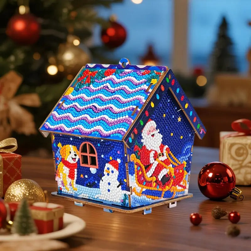 Diamond painting Gingerbread House Christmas Decorations - DYC