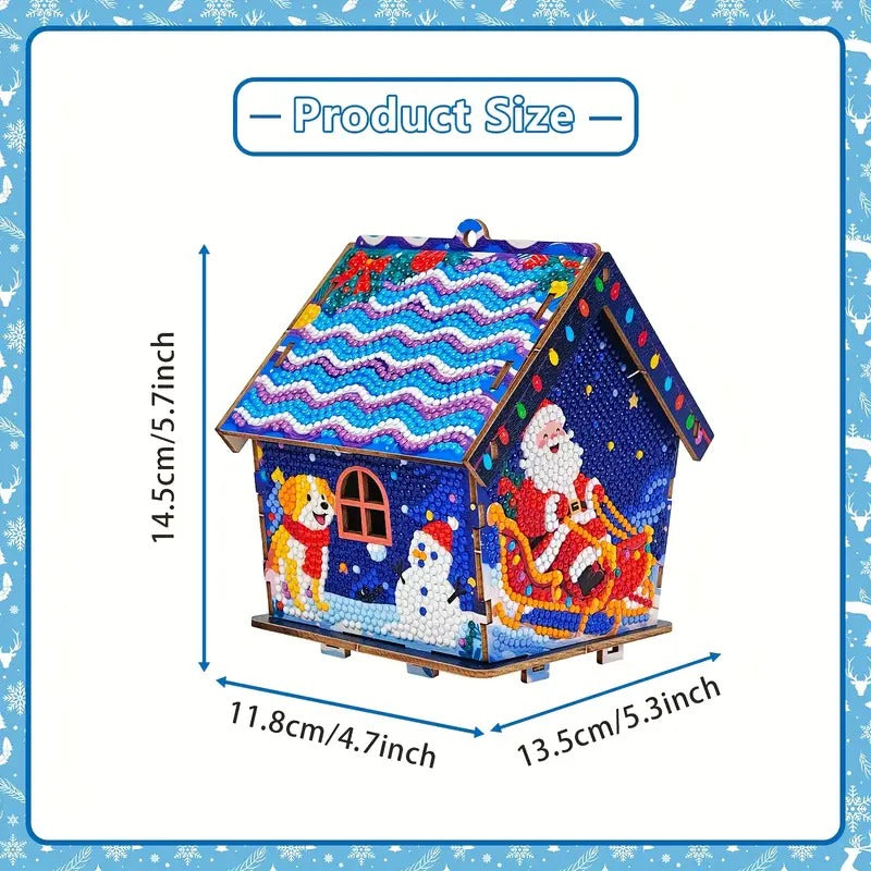 Diamond painting Gingerbread House Christmas Decorations - DYC