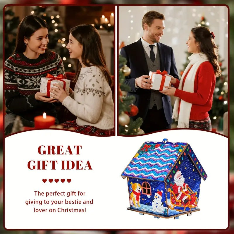 Diamond painting Gingerbread House Christmas Decorations - DYC